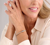 Artisan Crafted by Robert Manse SS & 18K Scroll & Dot Bracelet Avg